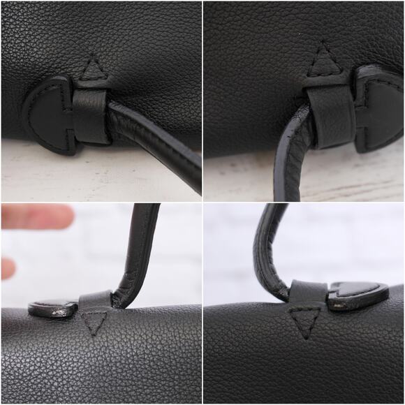 Louis Vuitton Lockme MM Handbag Black Taurillon Calfskin Leather Shoulder A4291 - Picture 6 of 11
